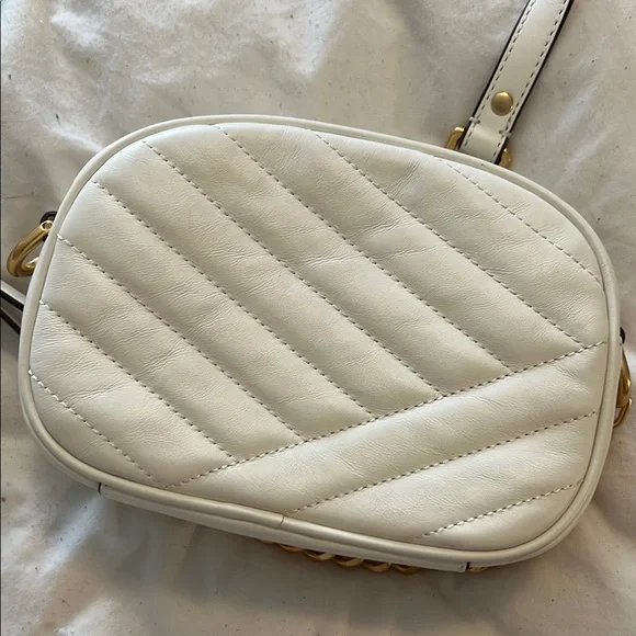 Tory Burch White Quilted Crossbody Bag - Picture 7 of 8
